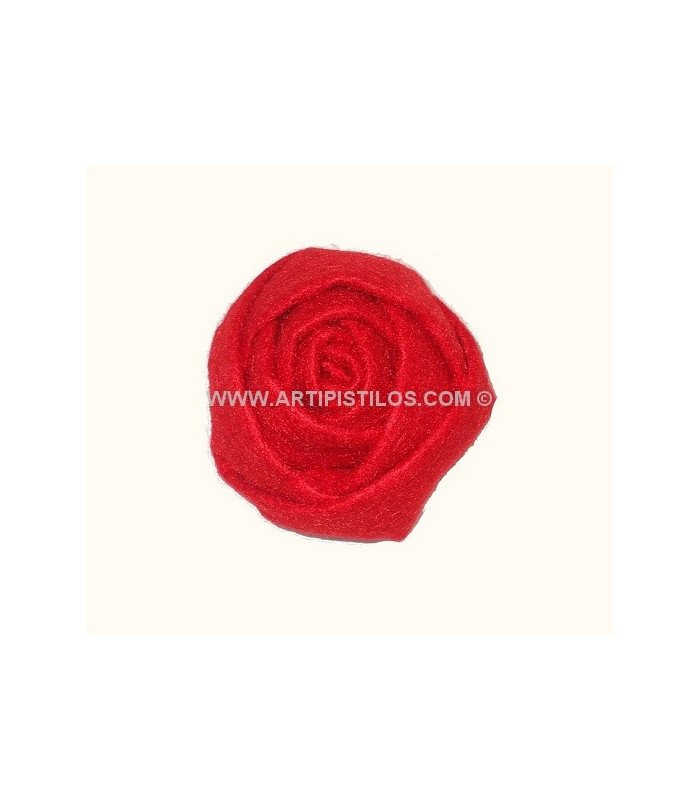 ROSE EN FEUTRE 5,5 CMS.
