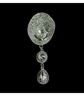 BROCHE DIAMANT 9 X 3,5 CMS.