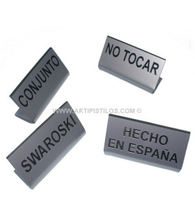 CHEVALET PORTE-NOM ARGENTÉ - PLUSIEURS MODÈLES -