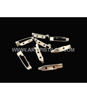 BROCHE ÉPINGLE À NOURRICE ARGENTÉ