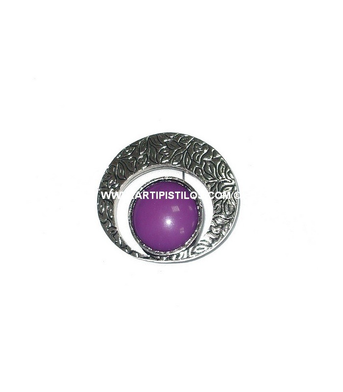 BROCHE OVALE TRAVAILLÉ