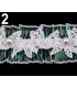 RUBAN GUIPURE + POLYESTER ET PERLES
