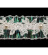 RUBAN GUIPURE + POLYESTER ET PERLES