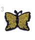 PAPILLON THERMOCOLLANT AVEC PAILLETTES 5 x 6,5 cm