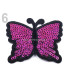 PAPILLON THERMOCOLLANT AVEC PAILLETTES 5 x 6,5 cm