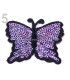 PAPILLON THERMOCOLLANT AVEC PAILLETTES 5 x 6,5 cm