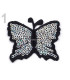 PAPILLON THERMOCOLLANT AVEC PAILLETTES 5 x 6,5 cm