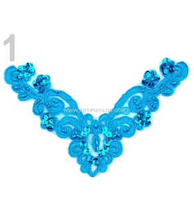 APPLICATION BRODÉES ROCAILLE ET PAILLETTES