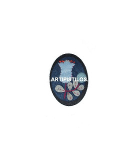 BROCHE CAMÉE FEUTRÉ FLEUR