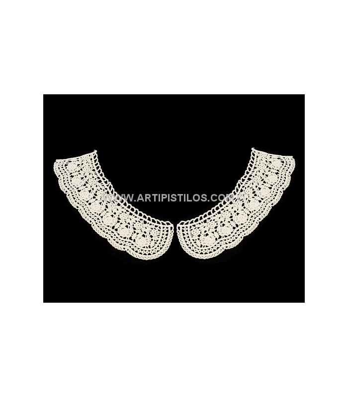 COL DENTELLE BLANC CASSÉ
