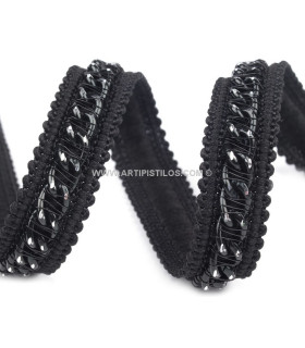 RUBAN DÉCORATIF AVEC CHAÎNE MÉTALLIQUE