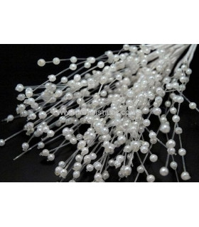 BOUQUET 10 TIGES PERLES ENFILÉES SUR FIL DE NYLON