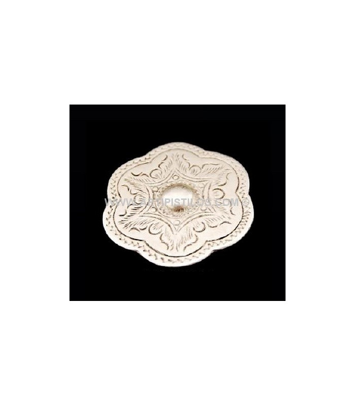 BROCHE FLEUR BOUTON RELIEF