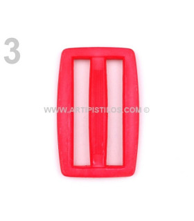 BOUCLE COULISSANTE PLASTIQUE 3,7 CMS.