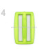 BOUCLE COULISSANTE PLASTIQUE 3,7 CMS.
