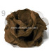 BROCHE FLEUR TISSU ET TULLE 14 CMS.