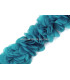 BANDE DE FLEURS EN TISSU COUSUES SUR FEUTRE.