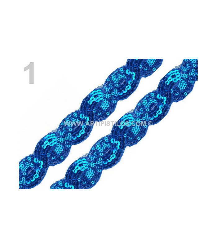 RUBAN PAILLETTES 25 MM.