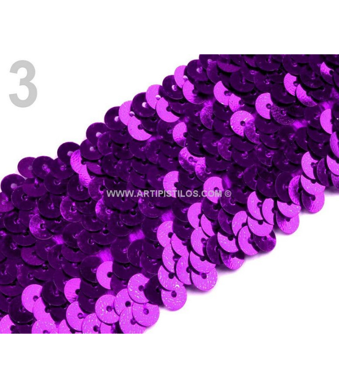 RUBAN DE PAILLETES 4,5 CMS