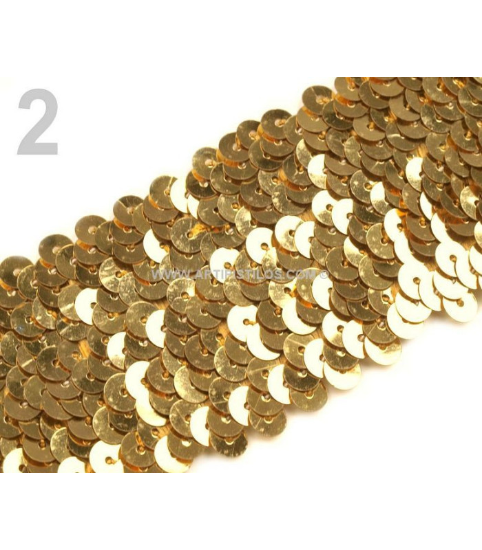 RUBAN DE PAILLETES 4,5 CMS