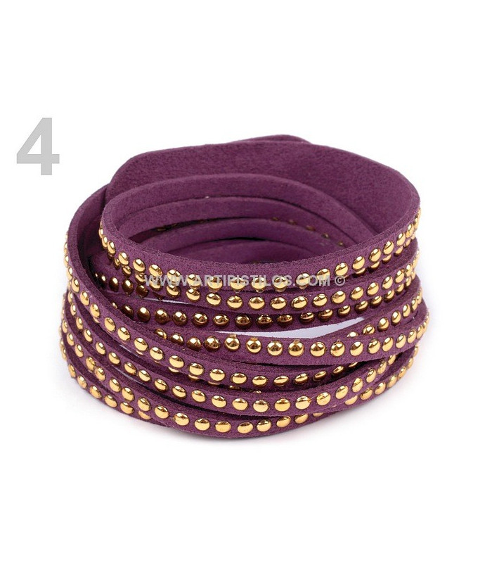 BRACELET/COLLIER IMITATION CUIR