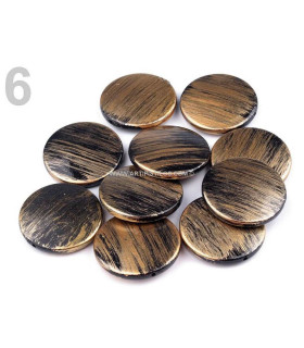 ORNEMENT AVEC PINTURE MÉTALLISÉE 31 MM.