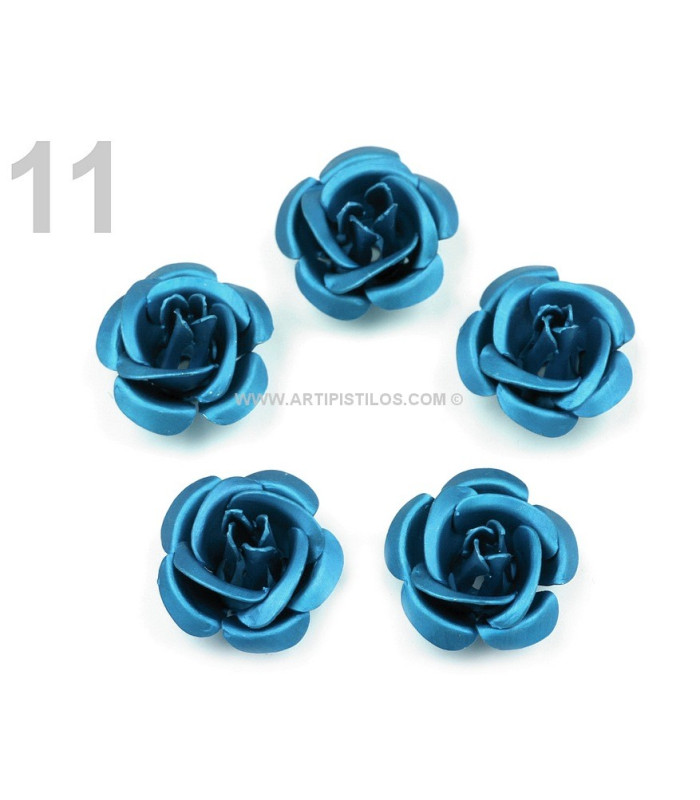 ROSE MÉTALLIQUE 15 CMS.