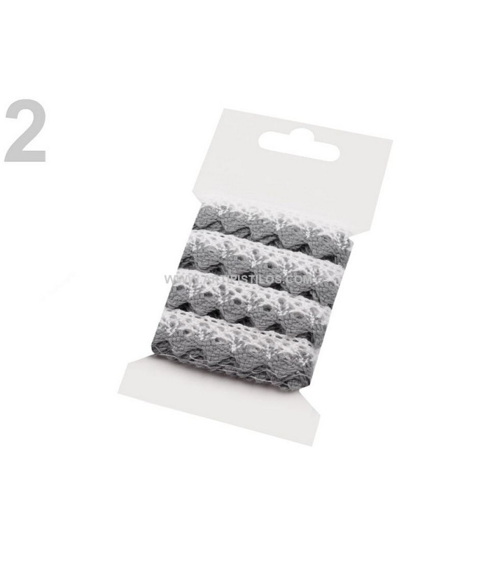 DENTELLE DE 15 MM DE COTON. X 3 MT.