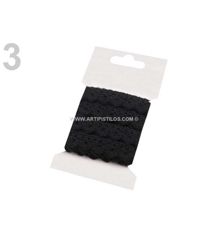 DENTELLE DE 15 MM DE COTON. X 3 MT.