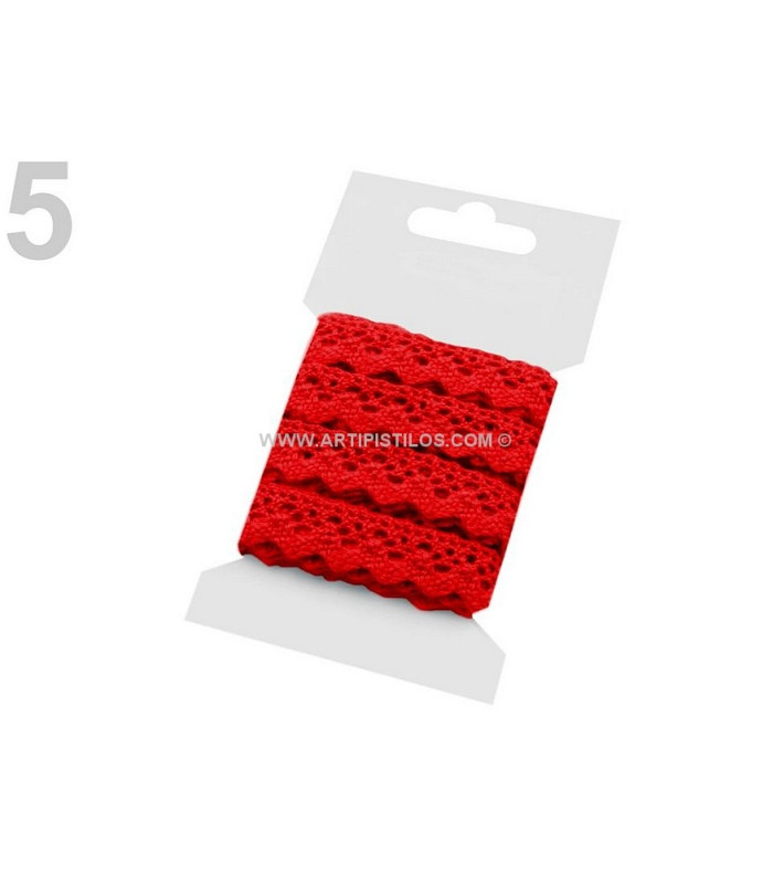 DENTELLE DE 15 MM DE COTON. X 3 MT.