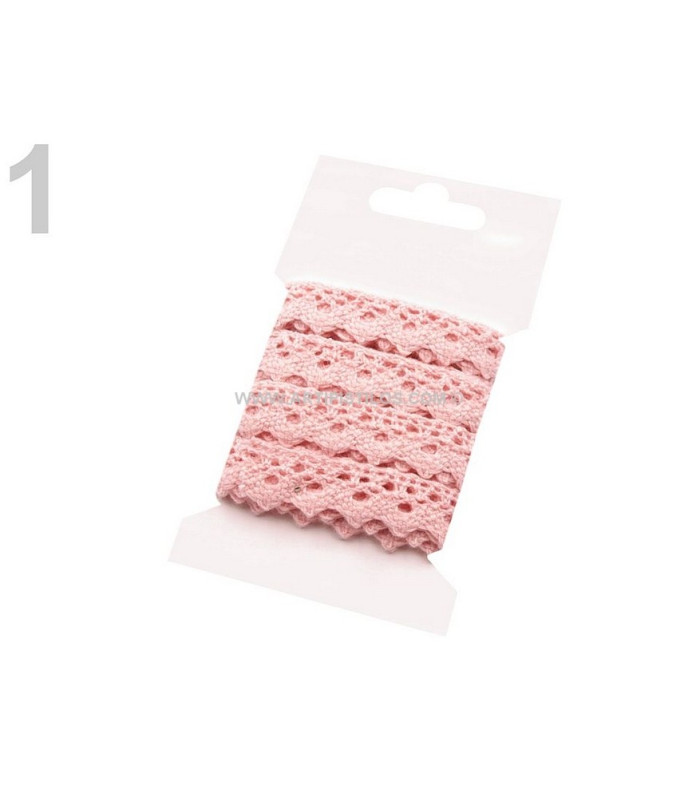DENTELLE DE 15 MM DE COTON. X 3 MT.