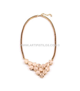 COLLIER PIERRES DE CRISTAL
