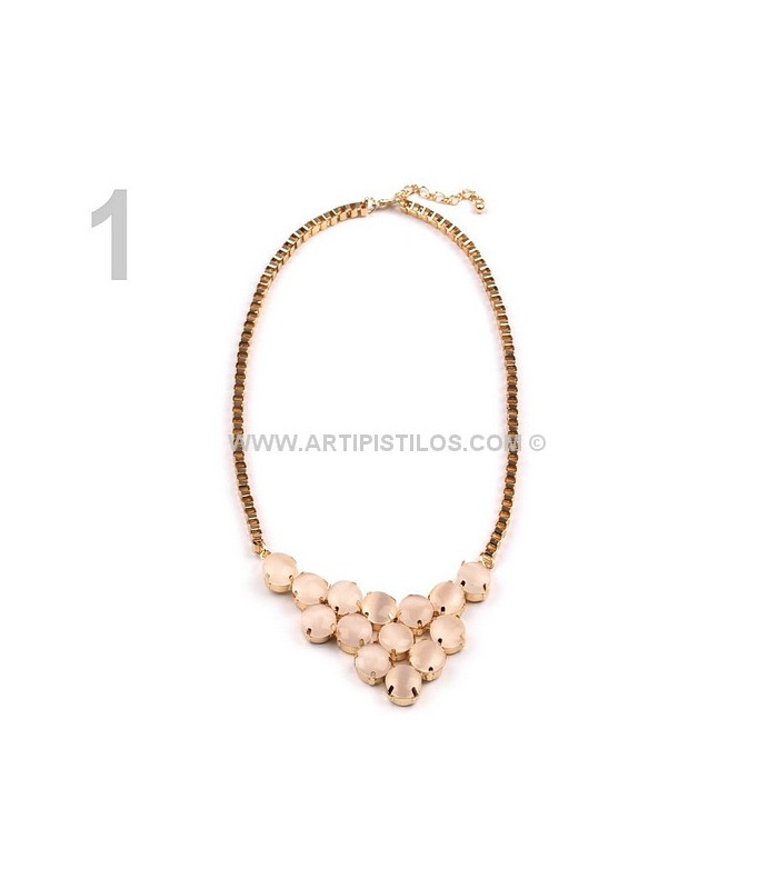 COLLIER PIERRES DE CRISTAL