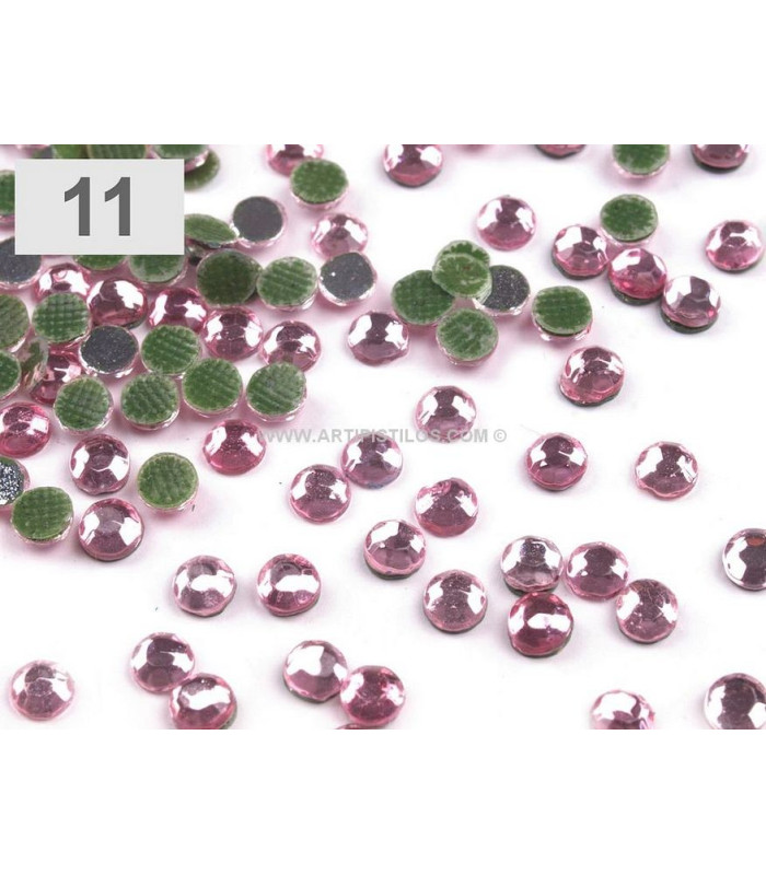 CHATON ROSES 2,8 MM. BAG 100 g. (7800 Pcs. APROX.)