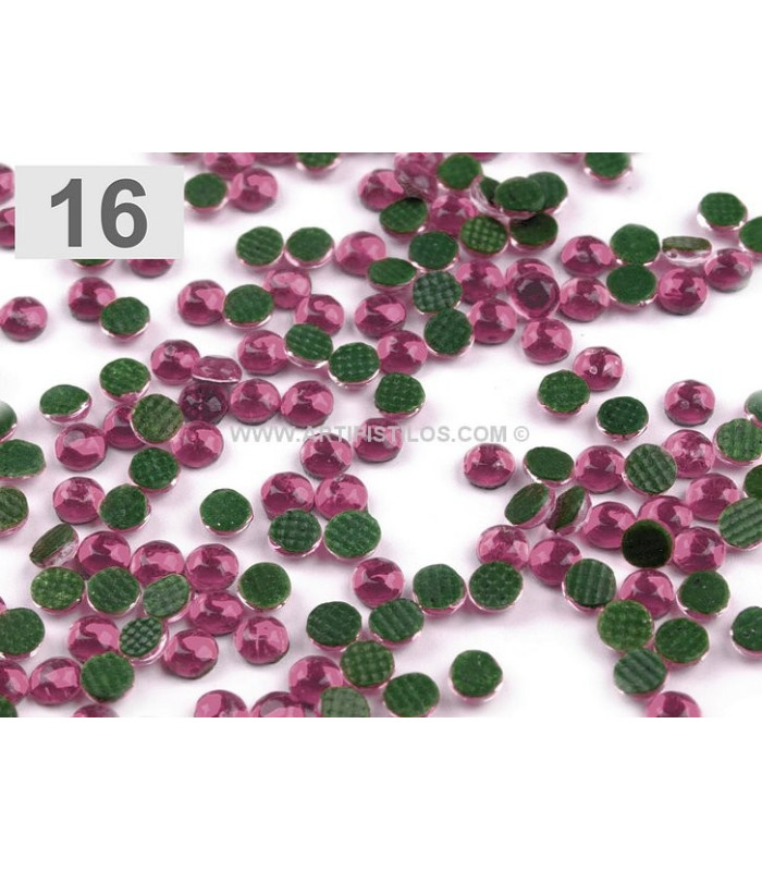 CHATON ROSES 4 MM. BAG 10 g. (330 PIEZAS APROX.)