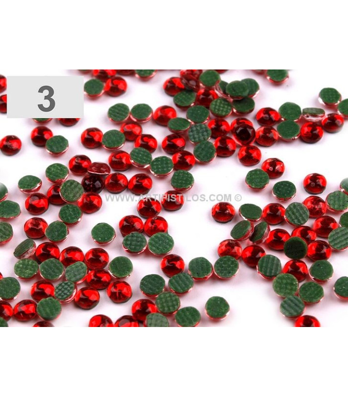 CHATON ROSES 4 MM. BAG 10 g. (330 PIEZAS APROX.)