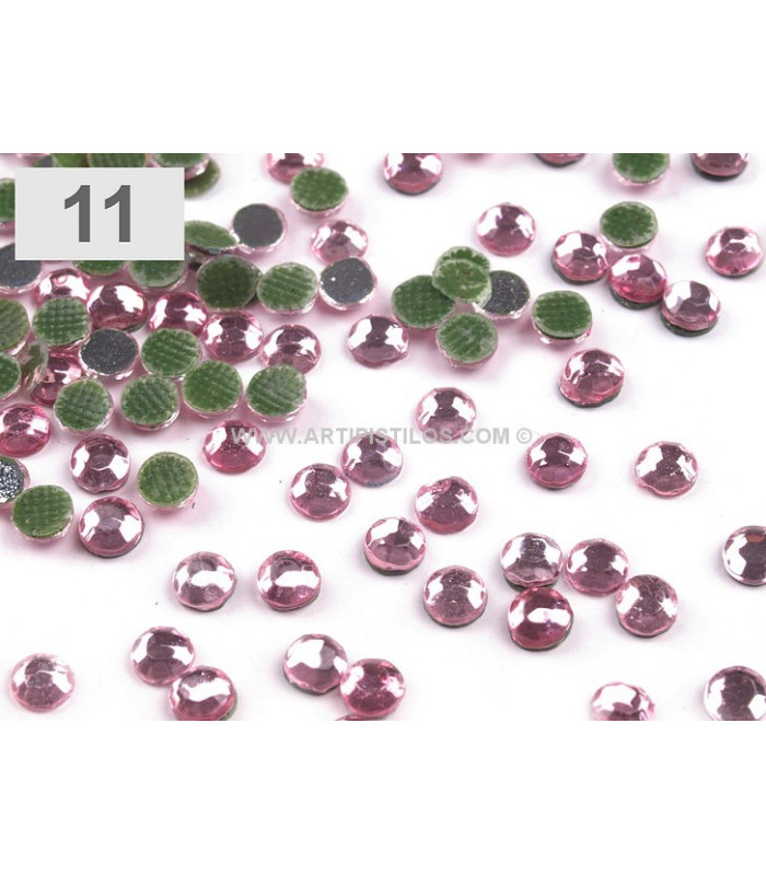 CHATON ROSES 4 MM. BAG 10 g. (330 PIEZAS APROX.)