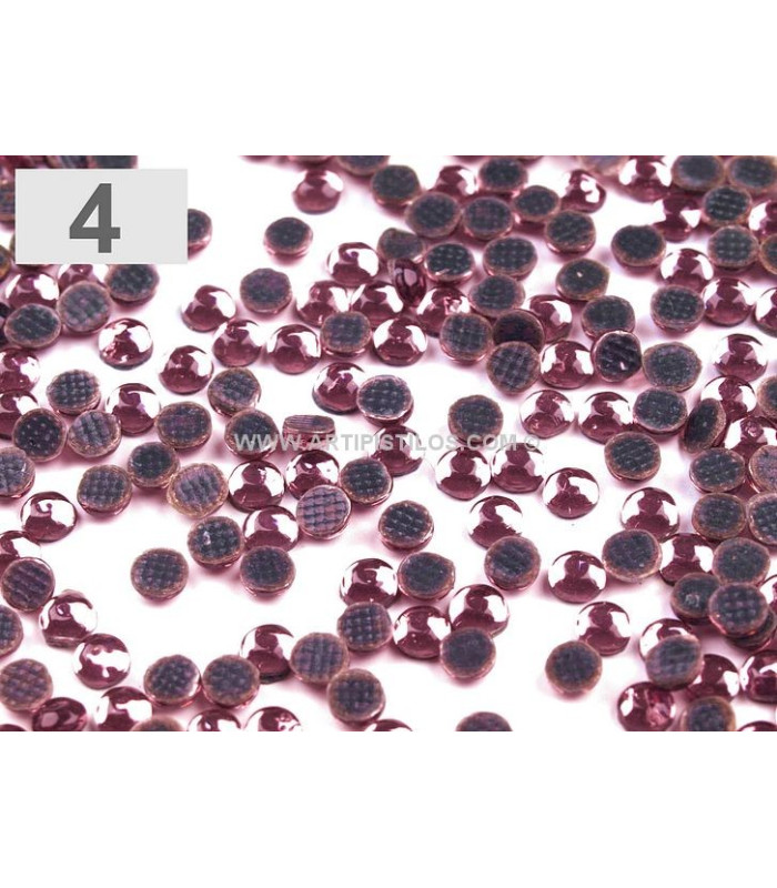 CHATON ROSES 4 MM. BAG 10 g. (330 PIEZAS APROX.)