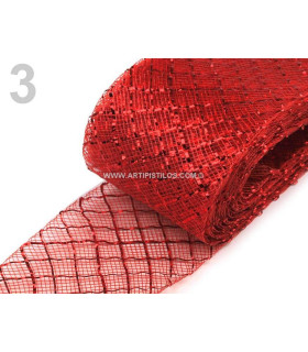 CRIN LOSANGES AVEC LUREX 4 CMS.