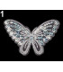 PAPILLON THERMOCOLLANT AVEC PAILLETTES 12,7 X 7,5 CM