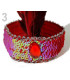 Bandeau pailleté avec plumes
