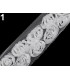 BANDE DE TULLE AVEC ROSES LARGUEUR 40 MM