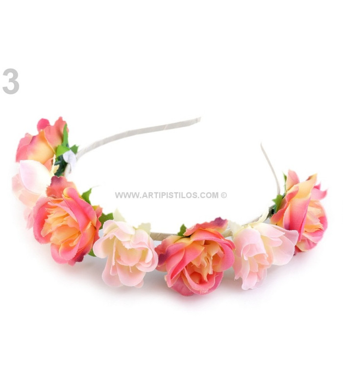 SERRE-TÊTE DECORÉ AVEC FLEURS