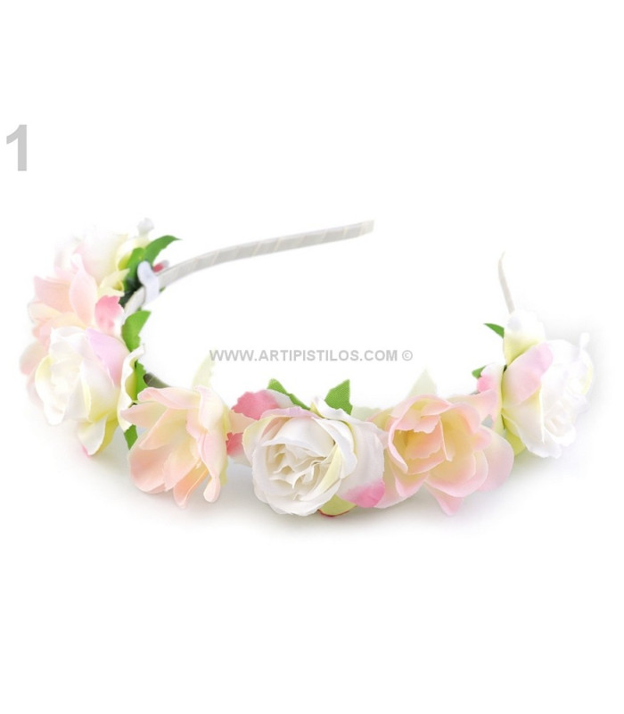 SERRE-TÊTE DECORÉ AVEC FLEURS