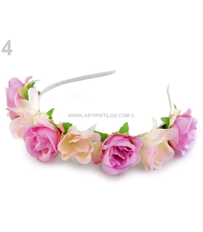 SERRE-TÊTE DECORÉ AVEC FLEURS