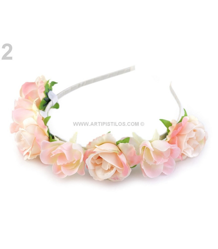 SERRE-TÊTE DECORÉ AVEC FLEURS