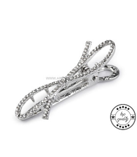BARRETTE BOUCLE AVEC STRASS