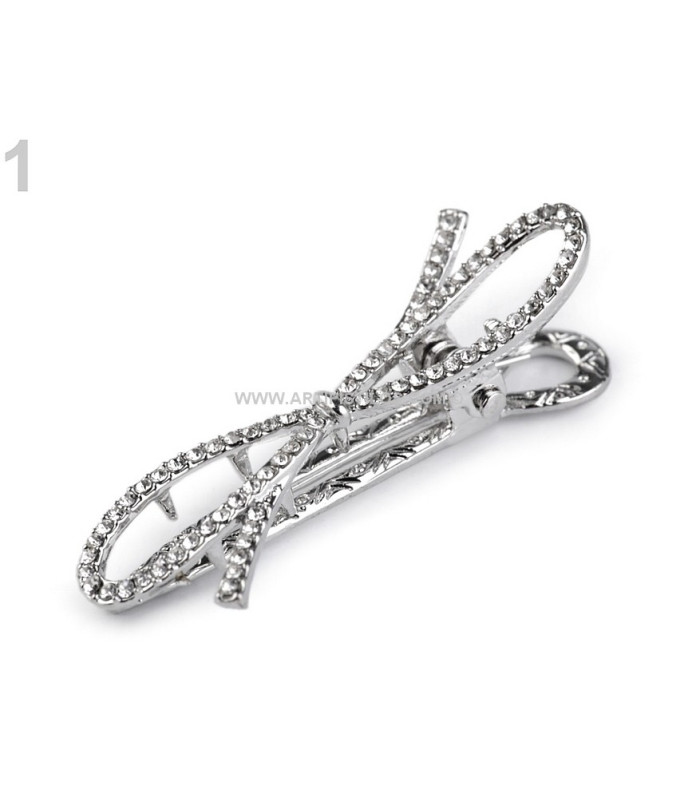 BARRETTE BOUCLE AVEC STRASS