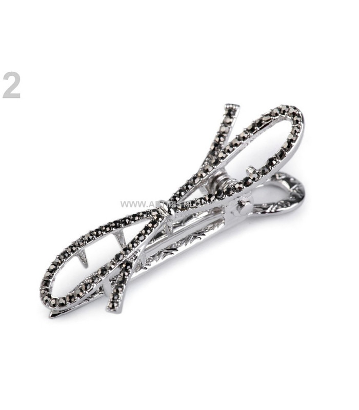 BARRETTE BOUCLE AVEC STRASS