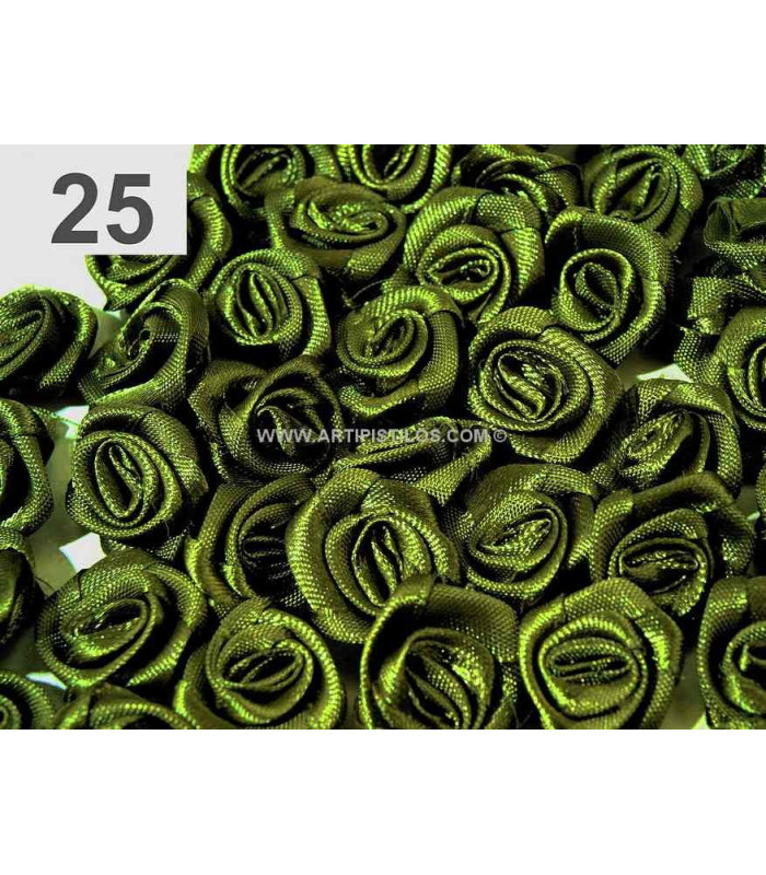 MINIFLEUR EN SATIN 12-15 MM